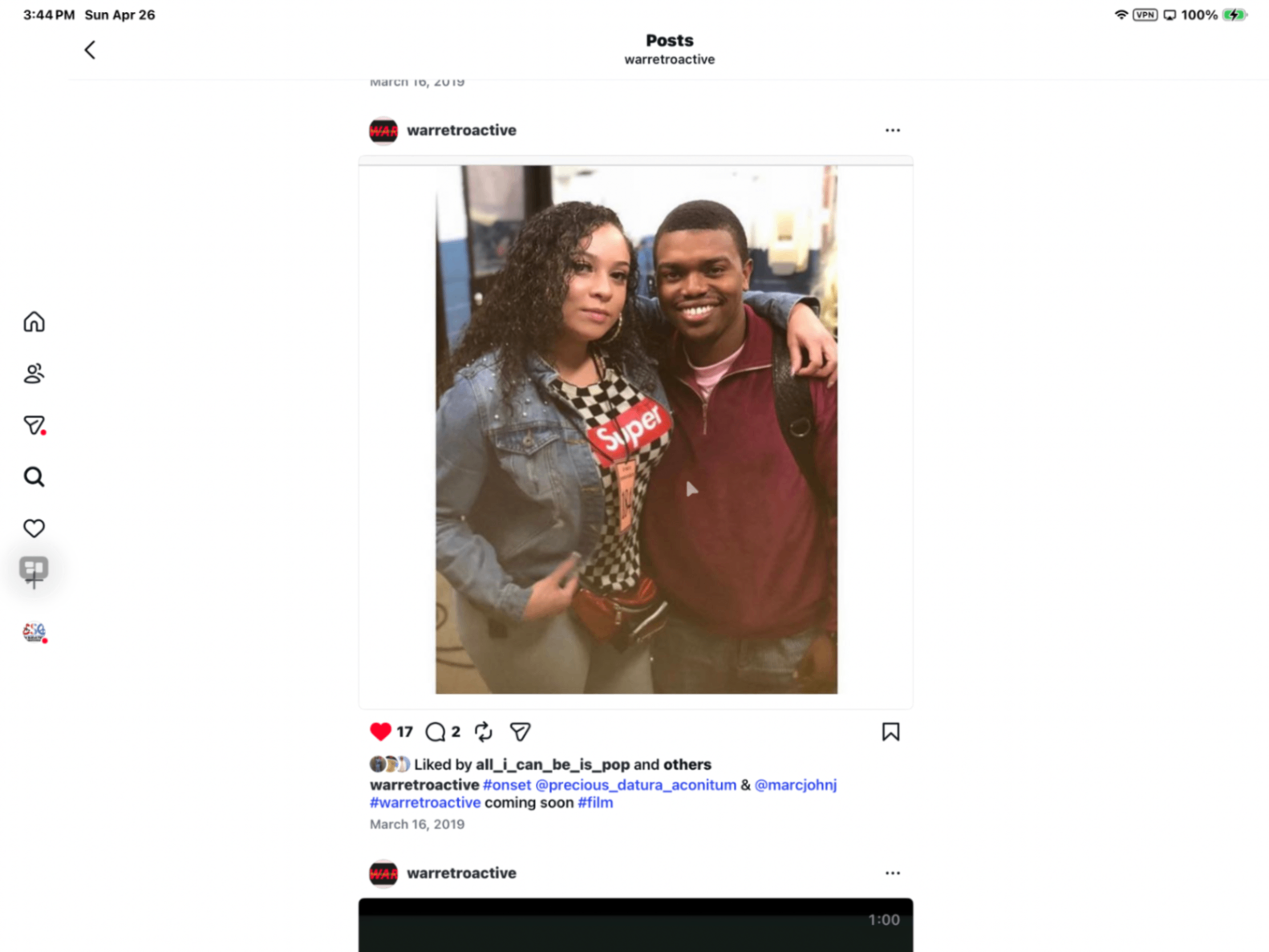 @precious_datura_aconitum & @marcjohnj #warretroactive coming soon #film